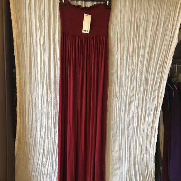 Boohoo Dresses & Skirts - Maroon Maxi Dress NWT